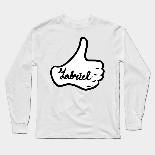 Men name Gabriel Long Sleeve T-Shirt by grafinya